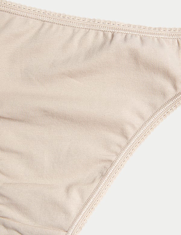 5 Pack Cotton Mix Plain Skinny Fit Knicker