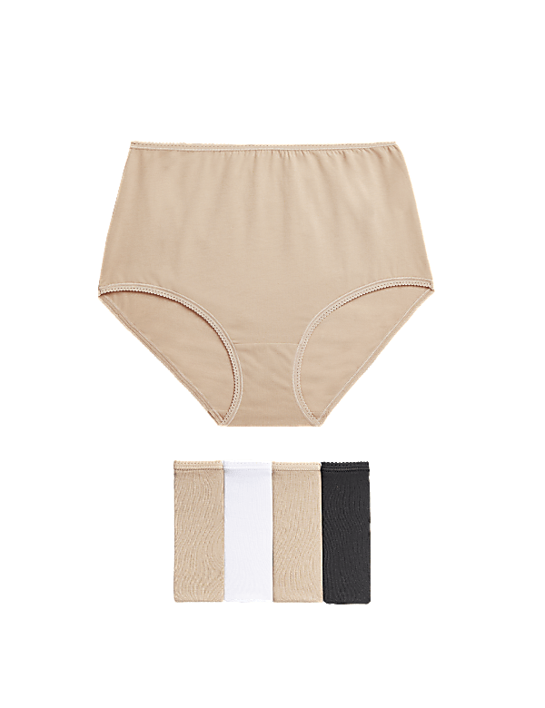 Pack of 5 Cotton Mix Slim Fit Knickers