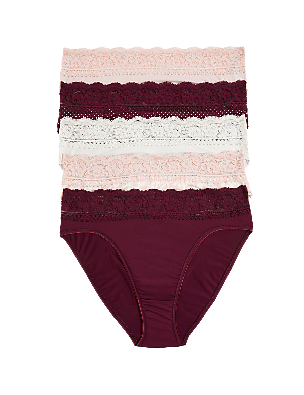 Pack of 5 Cotton Mix Lace Knickers