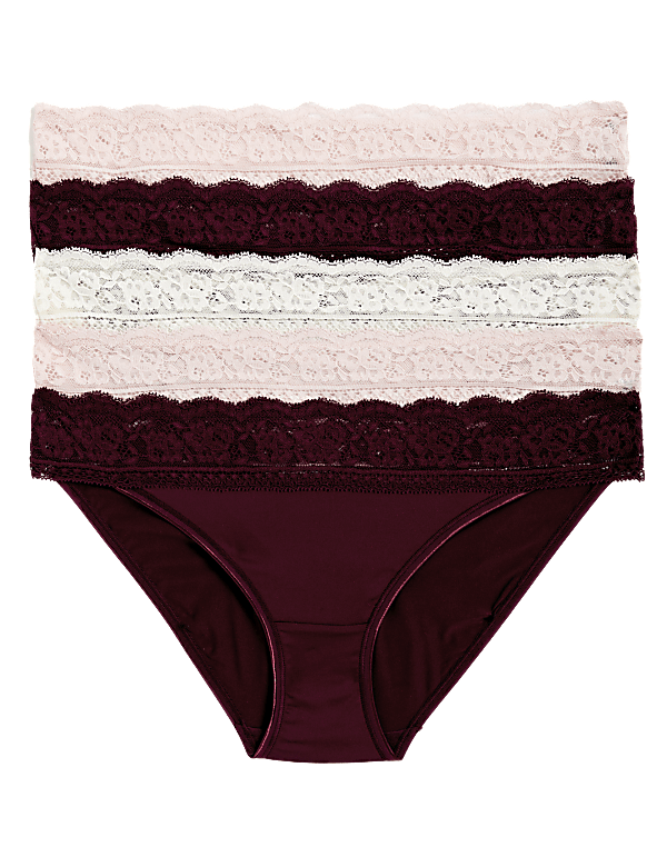 Low Rise Laced Bikini Shorts