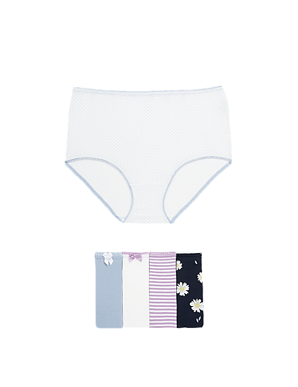 Pack of 5 Monotone Lace Trim Knickers