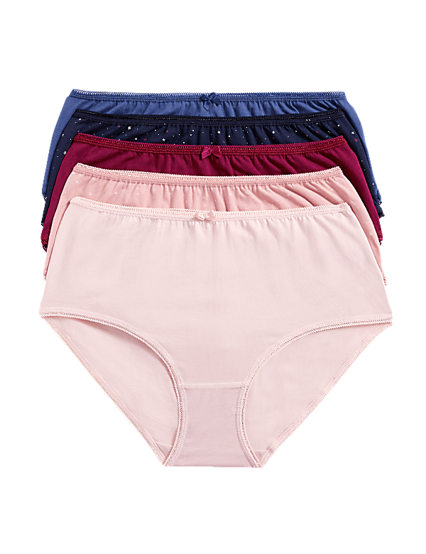 Pack 5 Cotton Mix Knickers