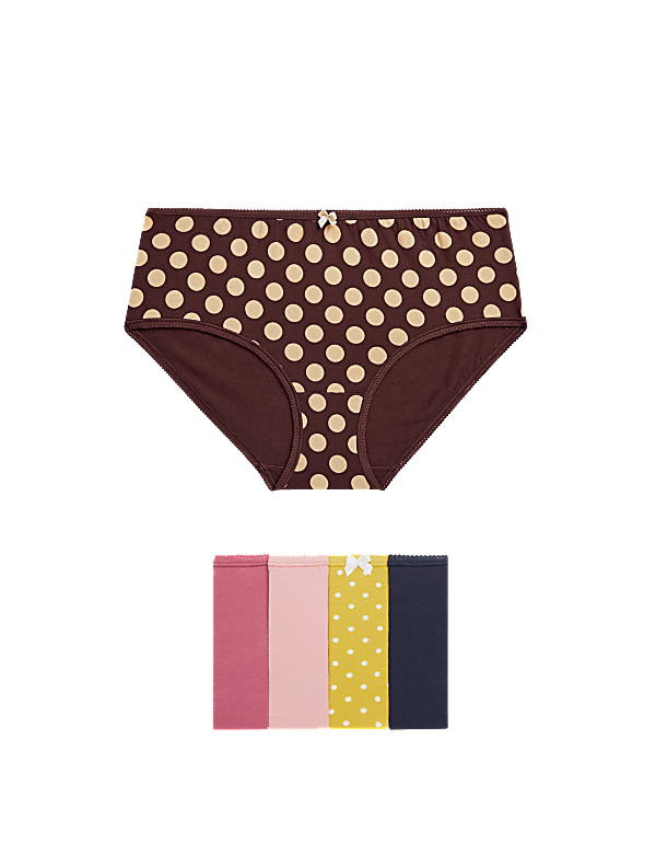 Pack 5 Cotton Mix Knickers