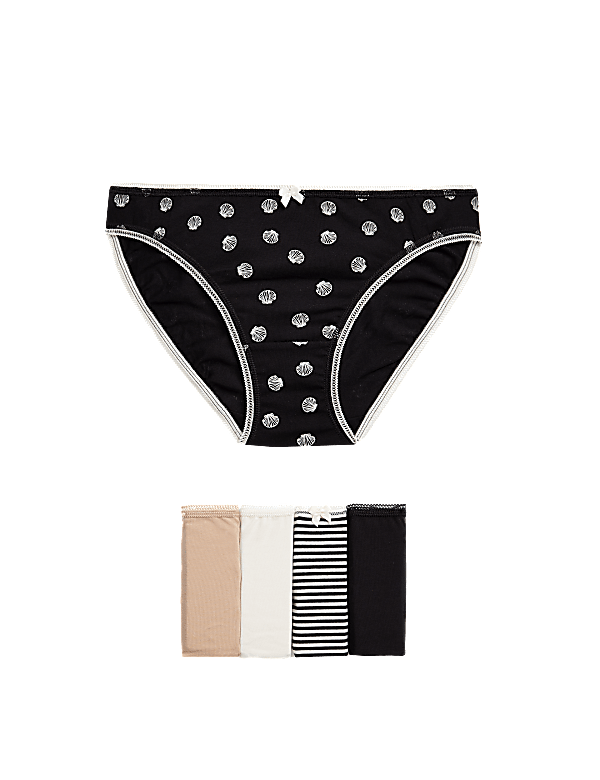 Pack 5 Cotton Mix Knickers