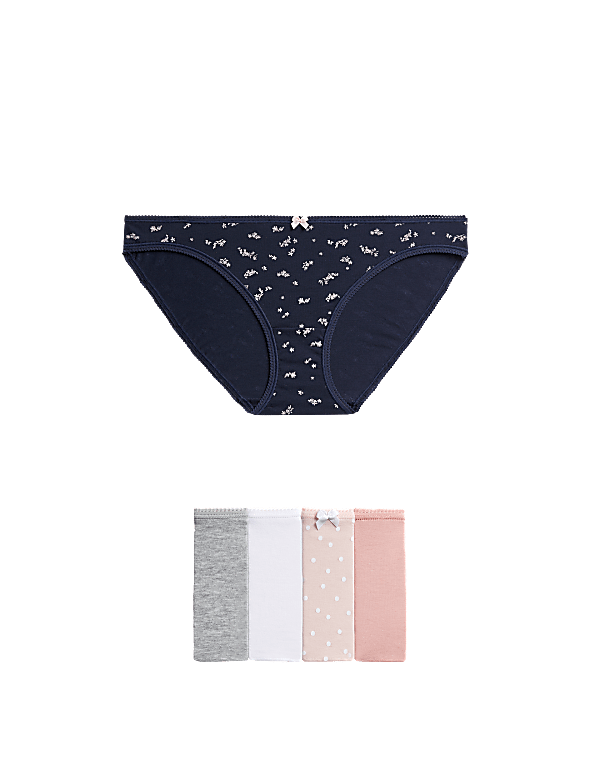 Pack 5 Cotton Mix Knickers