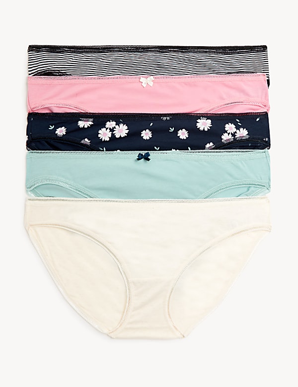 Pack 5 Cotton Mix Knickers