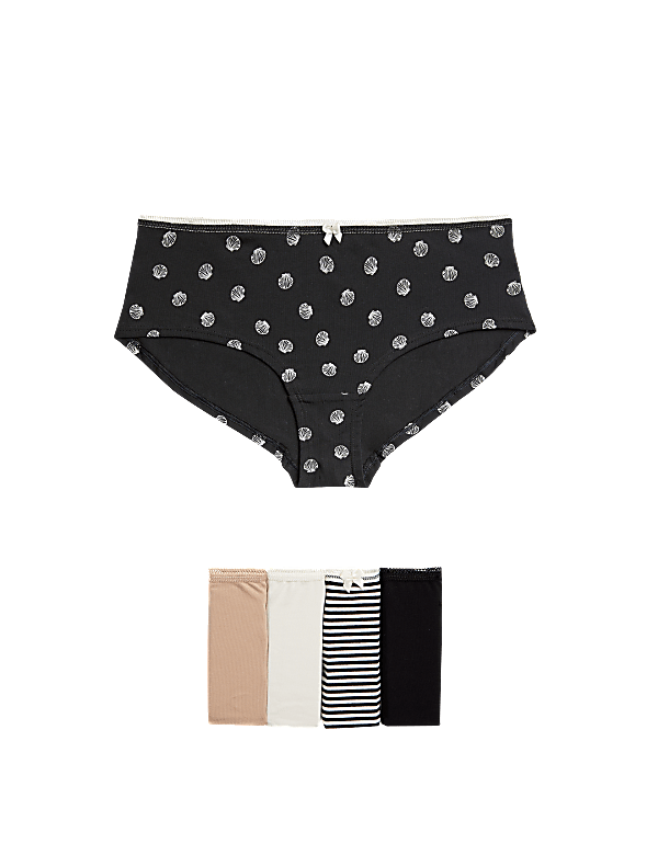 Low Rise Striped Shorts