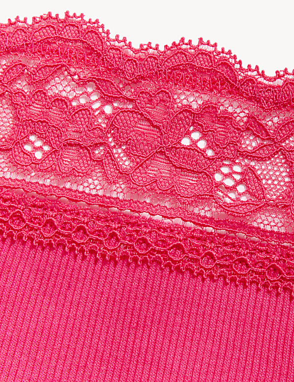 5pk Cotton Rich Lace Waist Shorts