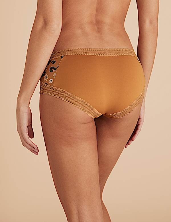 Microfibre & Printed Mesh Shorts