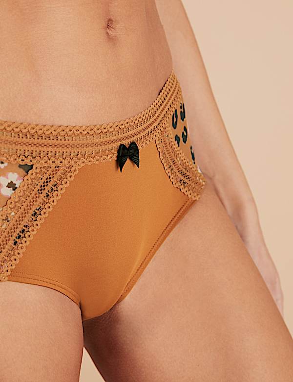 Microfibre & Printed Mesh Shorts