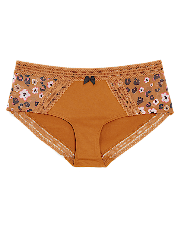 Microfibre & Printed Mesh Shorts