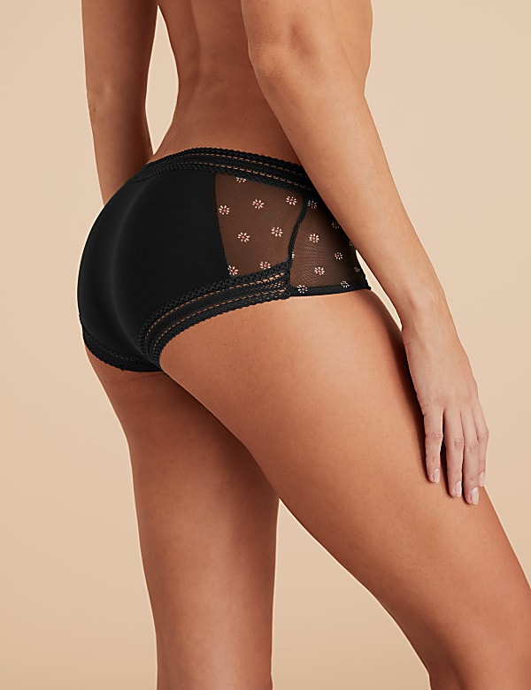 Microfibre & Printed Mesh Shorts