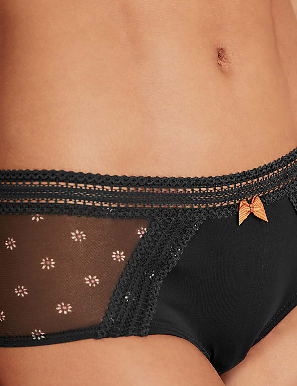 Microfibre & Printed Mesh Shorts