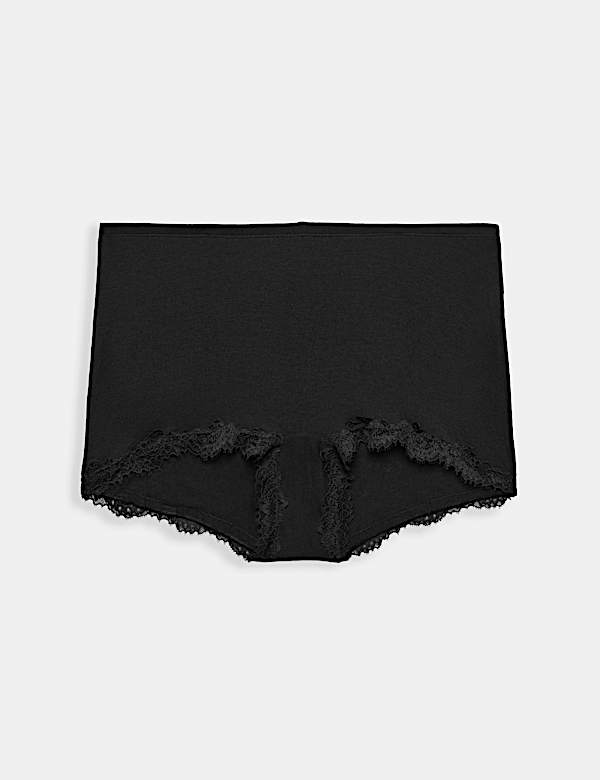 2 Pack Cashmere Blend Mid Rise Boy Shorts - RS