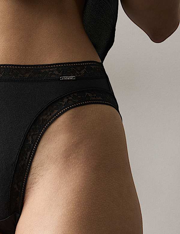 4pk Modal Rich with Silk High Leg Knickers - US