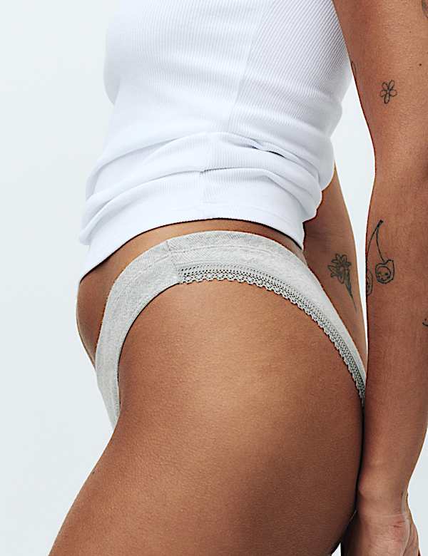 3er-Pack Gerippte Miami-Slips mit hohem Baumwollanteil - DE