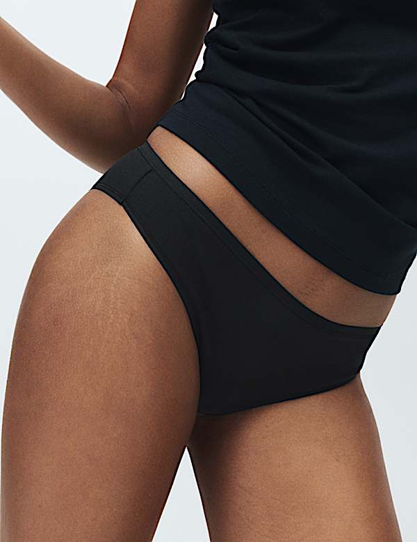 5pk No VPL Cotton Modal Brazilian Knickers - CY