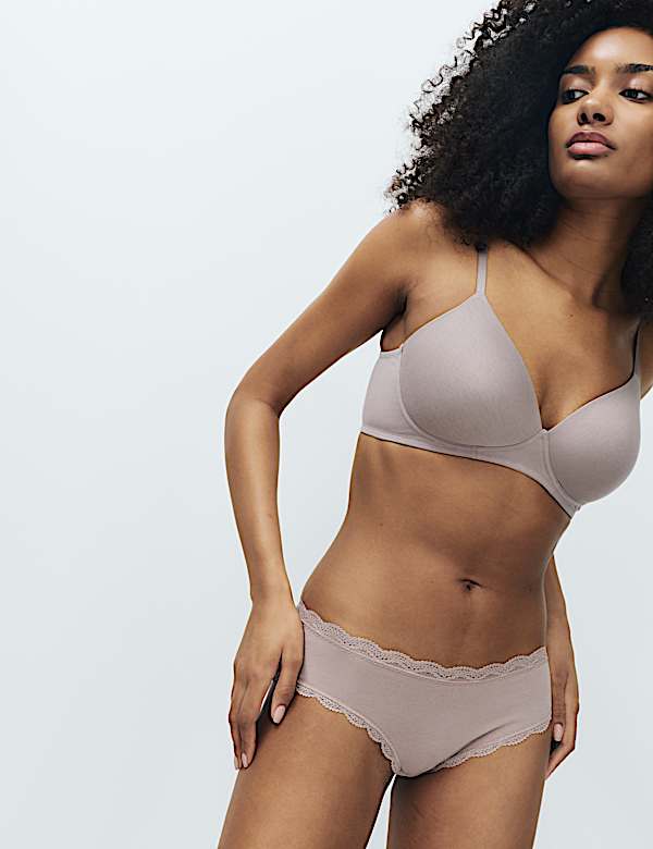 3pk Cotton Rich Hipster Knickers