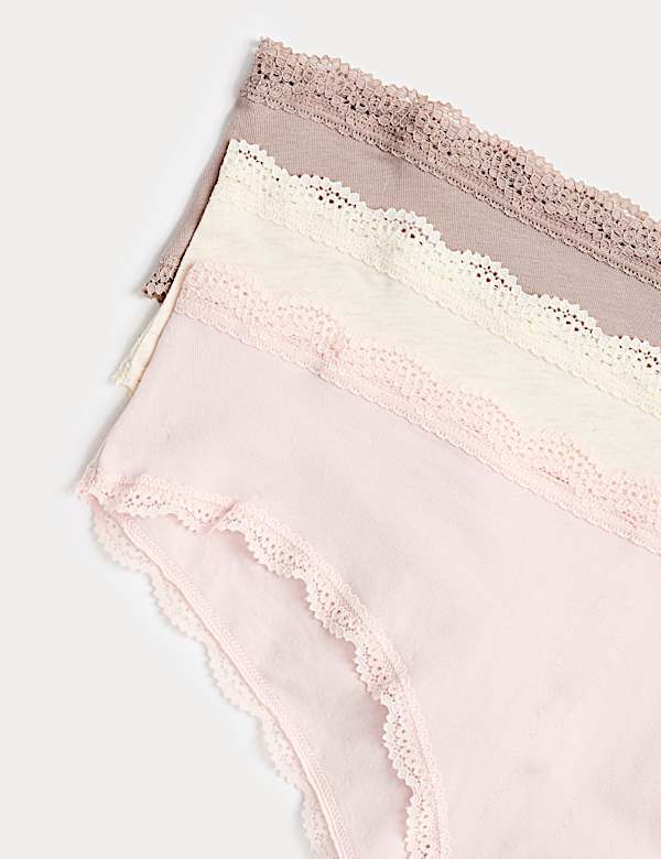 3pk Cotton Rich Hipster Knickers