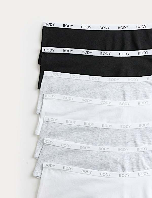 7 Pack Cotton Rich Hipster Knickers