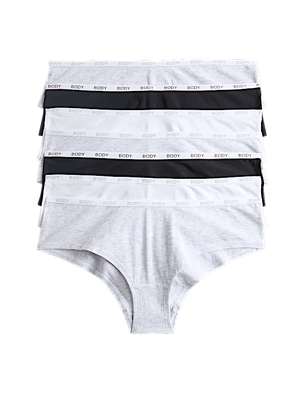 7 Pack Cotton Rich Hipster Knickers