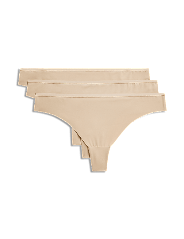 3pk Flexifit™ No VPL Thongs