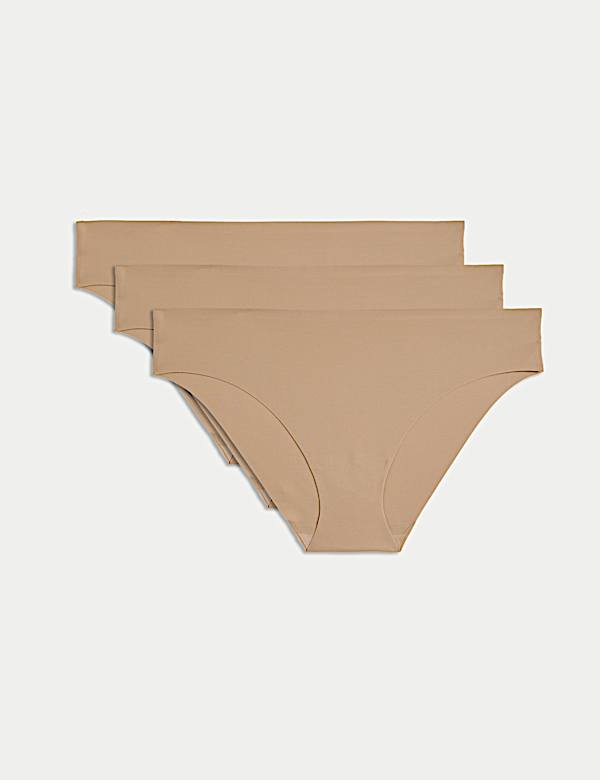 3pk Invisible No VPL Brazilian Knickers