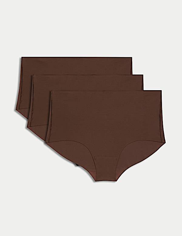 3pk No VPL High Rise Knicker Shorts - DK