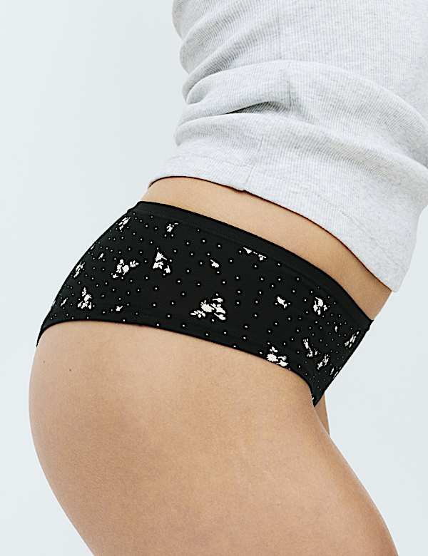 5 Pack Cotton Modal Hipster Knickers - CZ