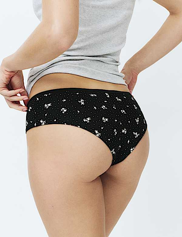 5 Pack Cotton Modal Hipster Knickers - CZ