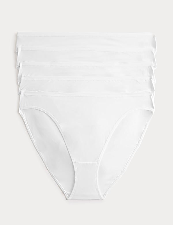 5pk Microfibre High Leg Knickers