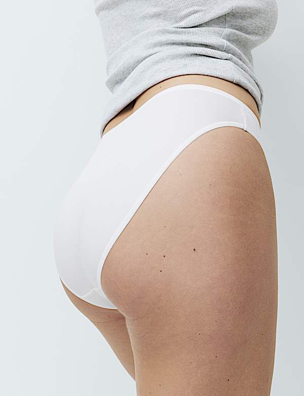 5pk Microfibre High Leg Knickers