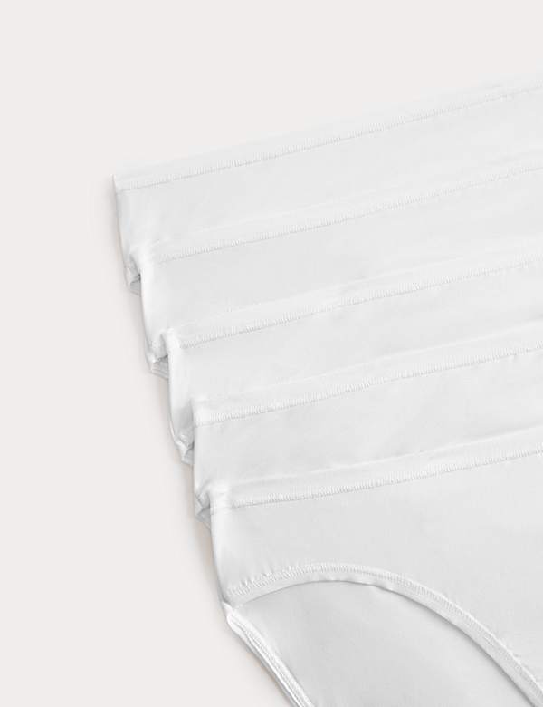 5pk Microfibre High Leg Knickers