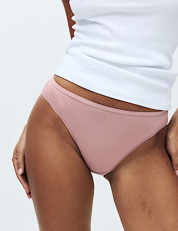 5pk Microfibre High Leg Knickers