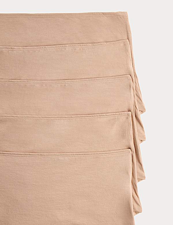 5 Pack Pure Cotton High Rise Knicker Shorts