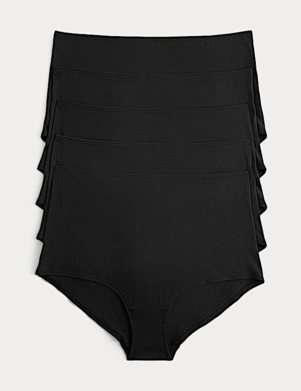 5 Pack Pure Cotton High Rise Shorts