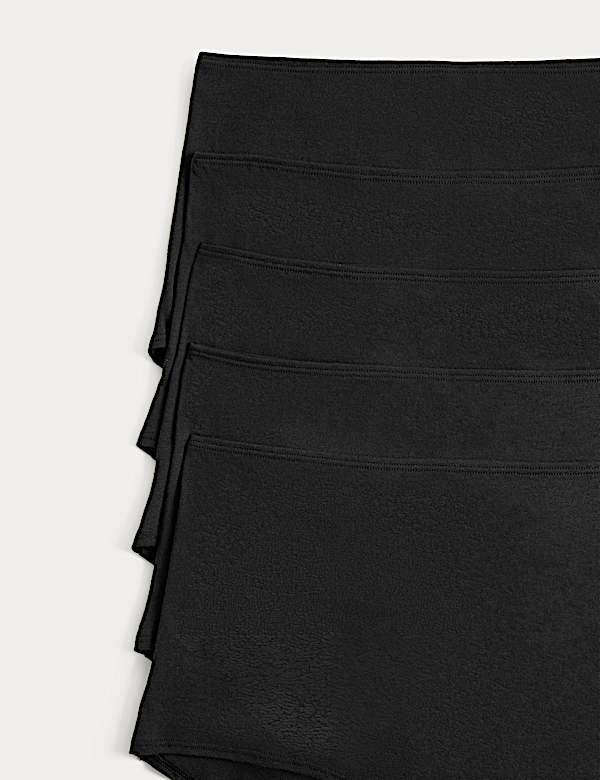 5 Pack Pure Cotton High Rise Shorts