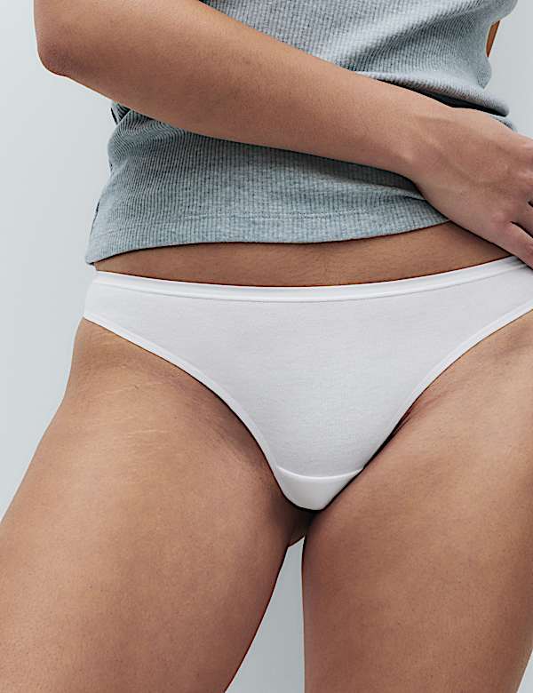 5 Pack Cotton Modal Thongs - CH