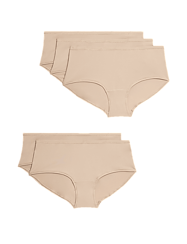 5pk No VPL Microfibre Low Rise Shorts