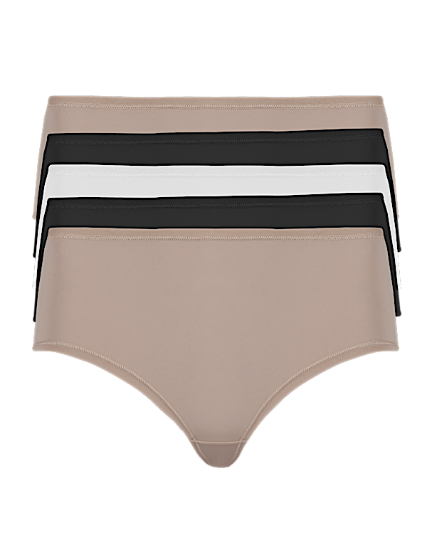 5pk No VPL Microfibre Low Rise Shorts