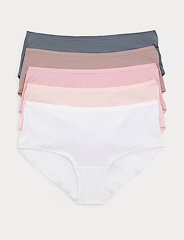 5pk No VPL Microfibre Low Rise Shorts