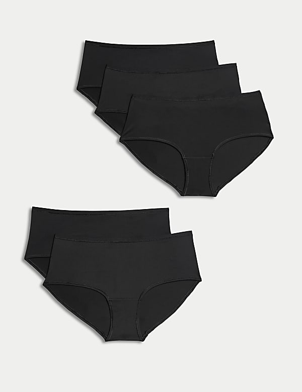 5pk No VPL Microfibre Low Rise Shorts - DE