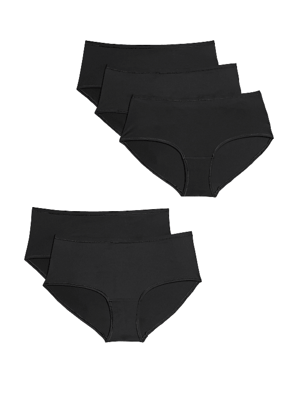 5pk No VPL Microfibre Low Rise Shorts