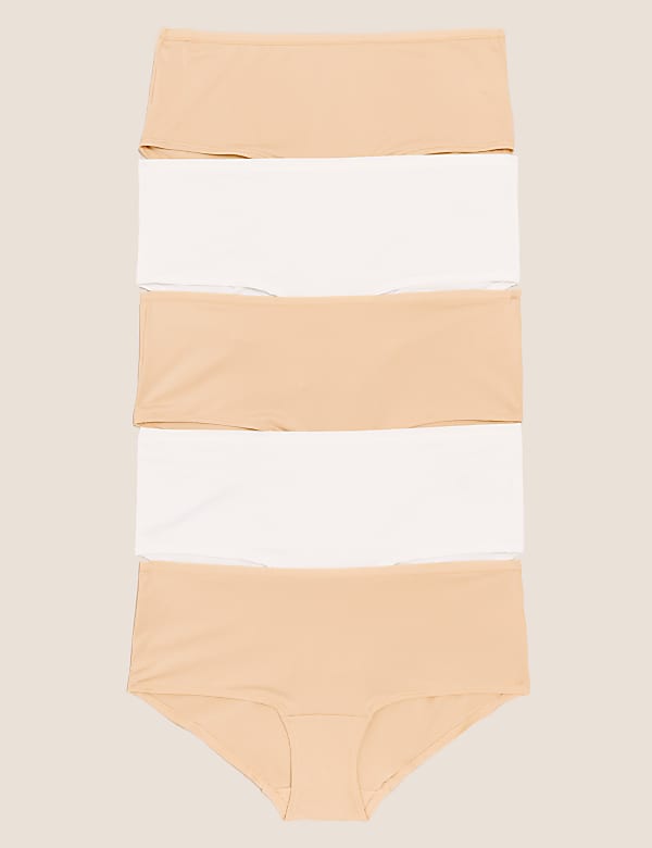 5pk No VPL Microfibre Low Rise Shorts