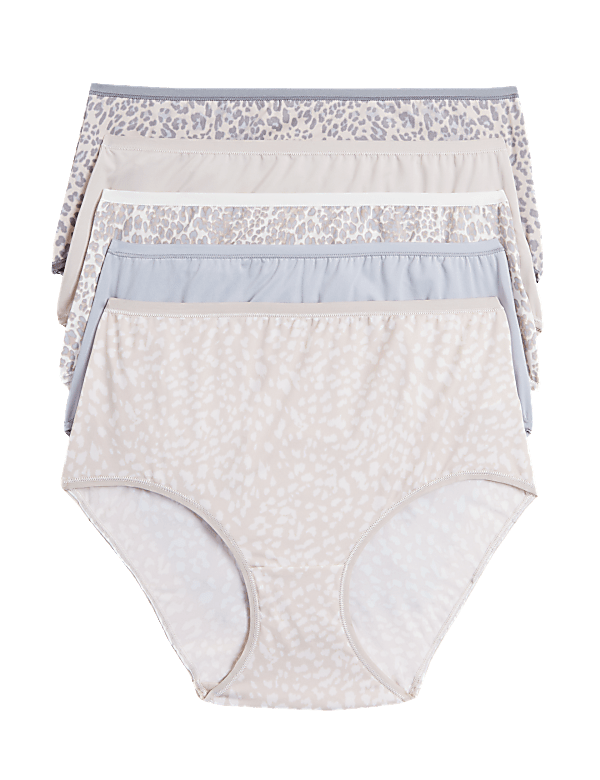 5pk No VPL Animal Print Midi Knickers
