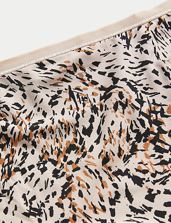 5pk No VPL Animal Print Full Briefs