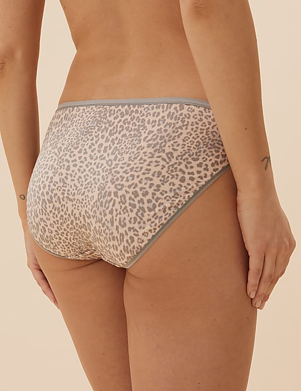 5pk No VPL Animal Print High Leg Knickers