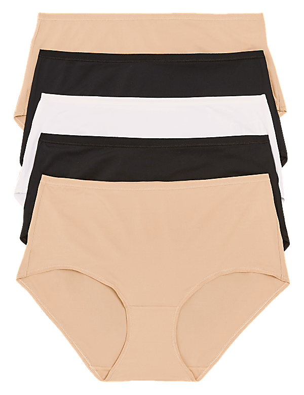 5pk No VPL Microfibre High Rise Shorts