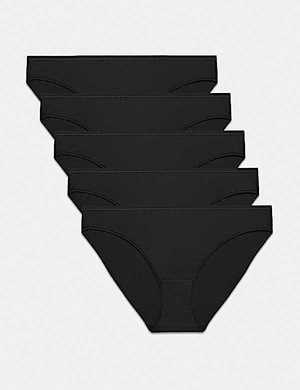 5pk Microfibre Low Rise Bikini Knickers