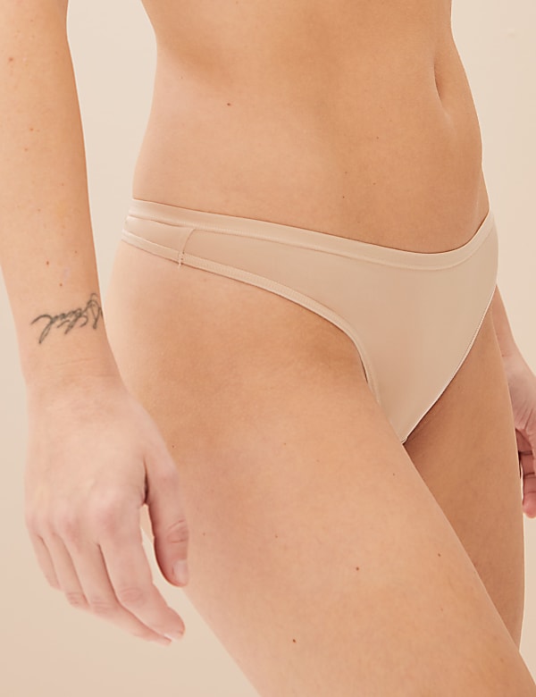 5pk No VPL Microfibre Low Rise Thongs
